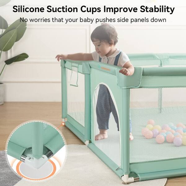 Playpens for Babies and Toddlers, 71"x59" Baby Playard Extra Large